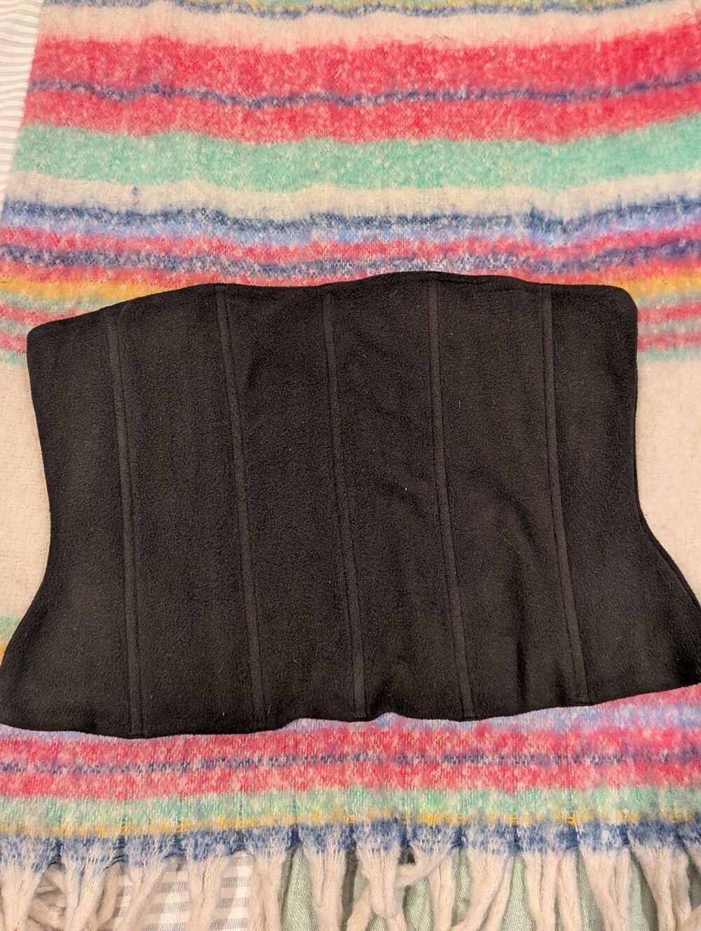 Skims Black Strapless Boned Corset Top - 4X